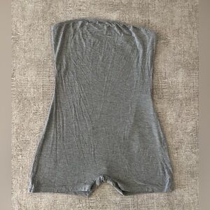 Light Grey Tube Top Romper